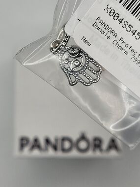 NWT Pandora Protective Hamsa Hand Dangle Charm 925 Sterling Silver Evil Eye New